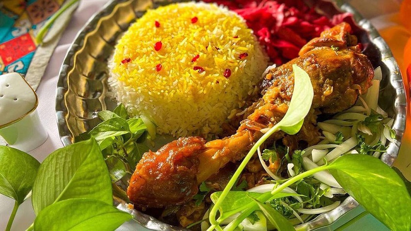  چلو ماهیچه گوسفندی رستوران جوجه طلایی