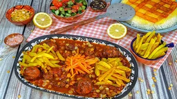 چلو خورشت قیمه؛ تجربه خوشمزه از رستوران جوجه طلایی